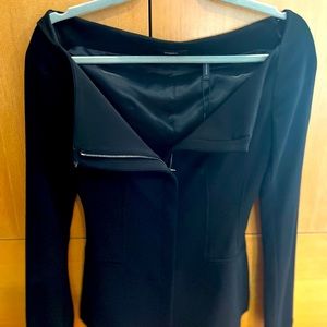 Theory off the shoulder black jacket/shirt